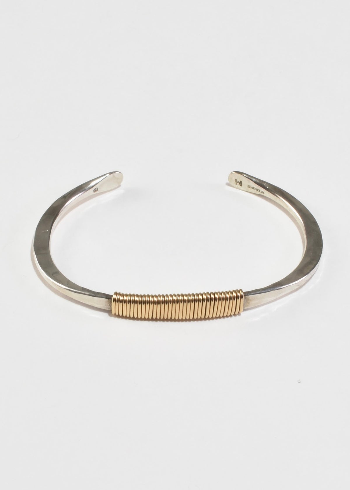 Two-tone Wrap Cuff Bracelet