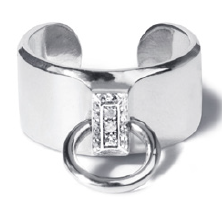 10MM Single Hitch Ring w/ Diamond Pavé Accent