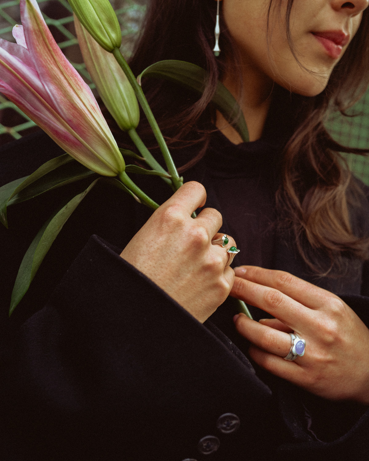Jade Bouquet Ring