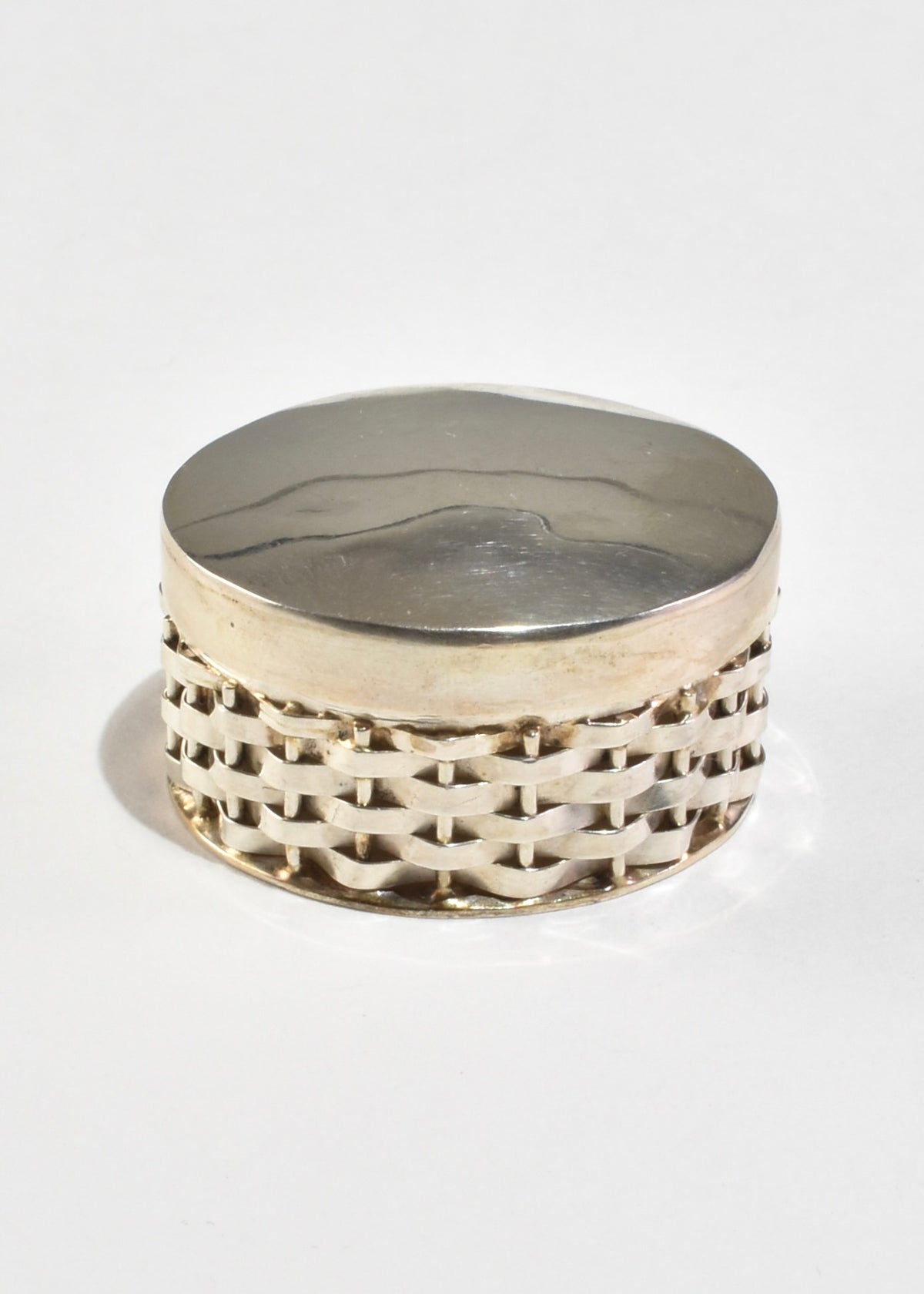 Round Woven Pillbox