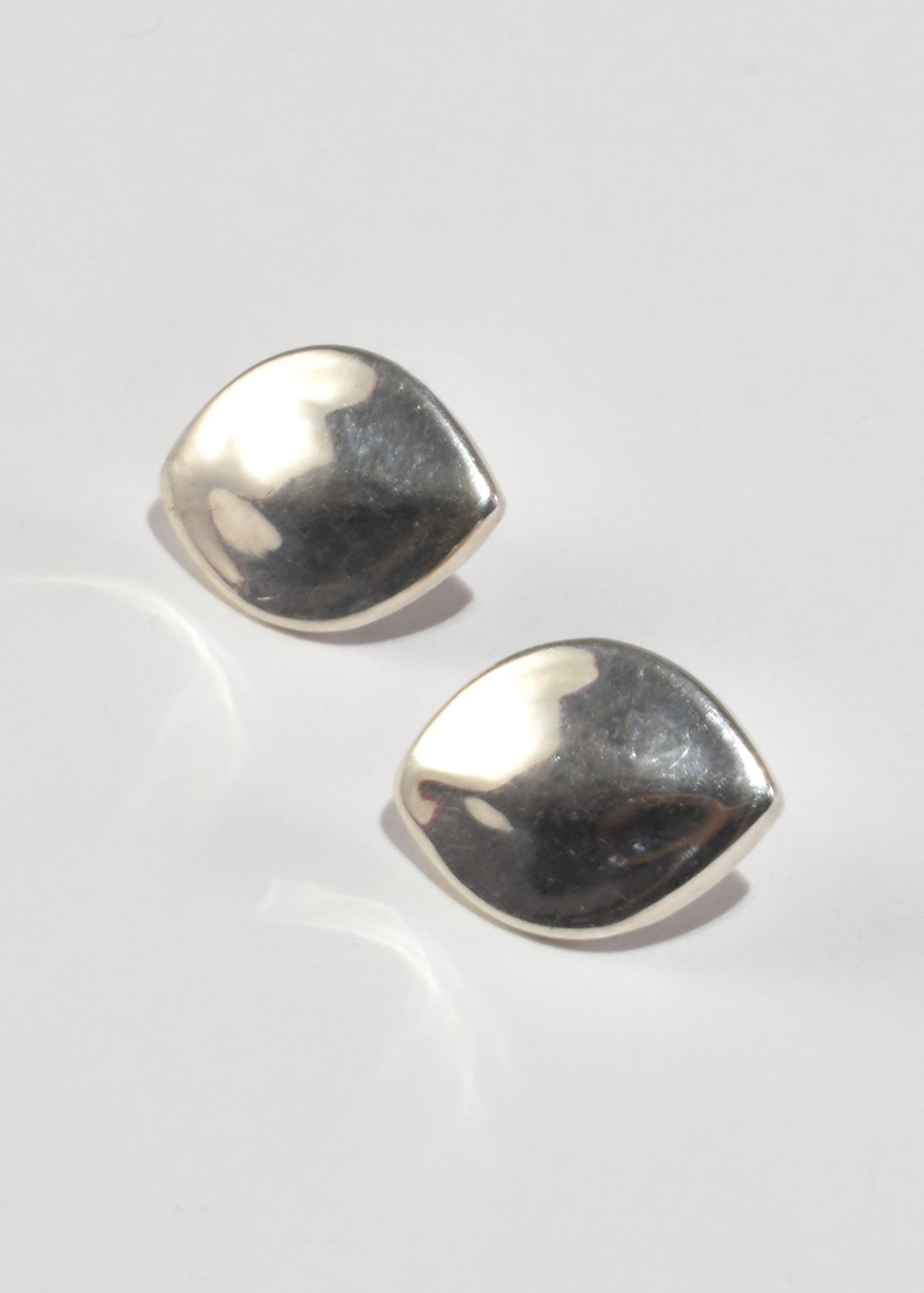 Leaf Shaped Stud Earrings