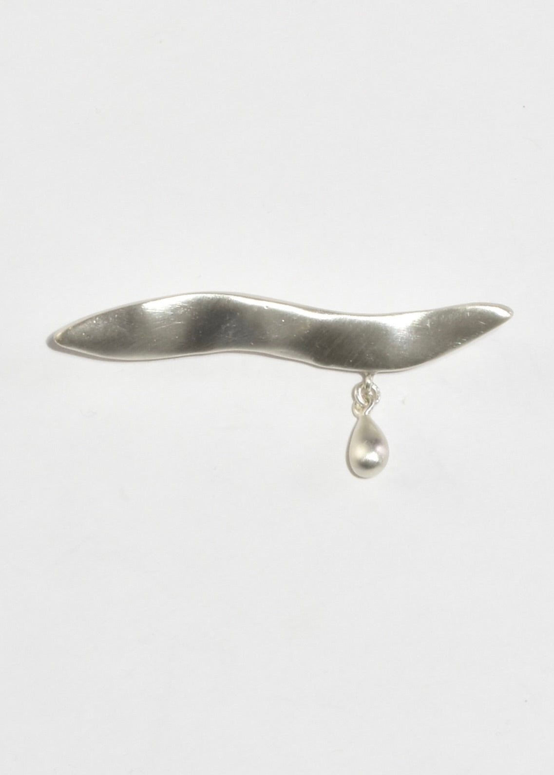 Sterling Teardrop Brooch