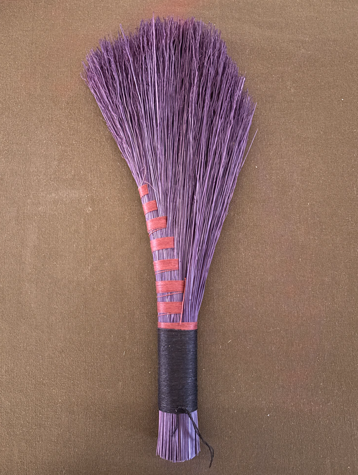 purple corn straw, french linen, polished linen