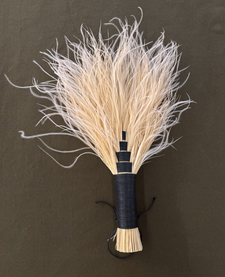 polished cotton, stypha grass