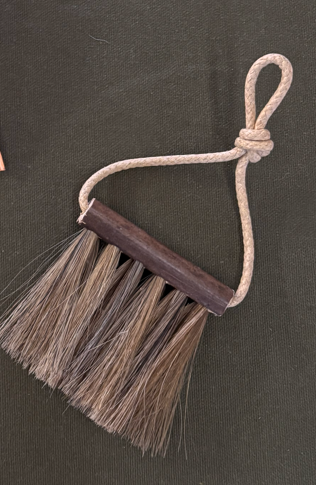 black bamboo, gray horse tail hair