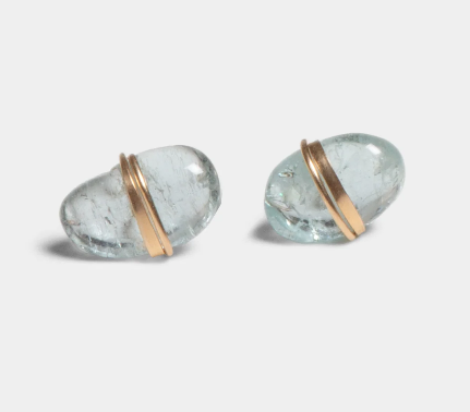 Aquamarine Studs