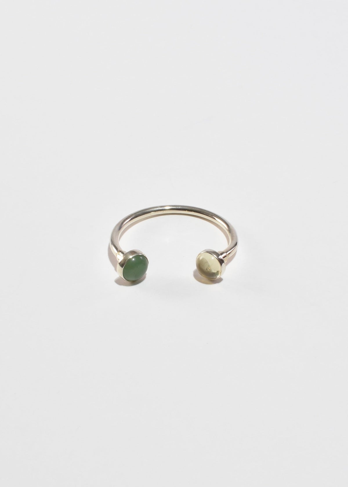 Sterling Gemstone Key Ring