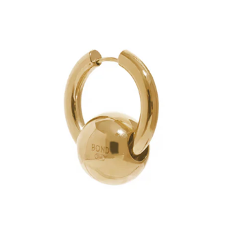 Bead Hoop 2 in 1 Earring - PVD Gold