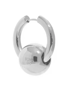 Bead Hoop 2 in 1 Earring - SS