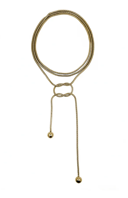 Bead Wrap Chain - PVD Gold