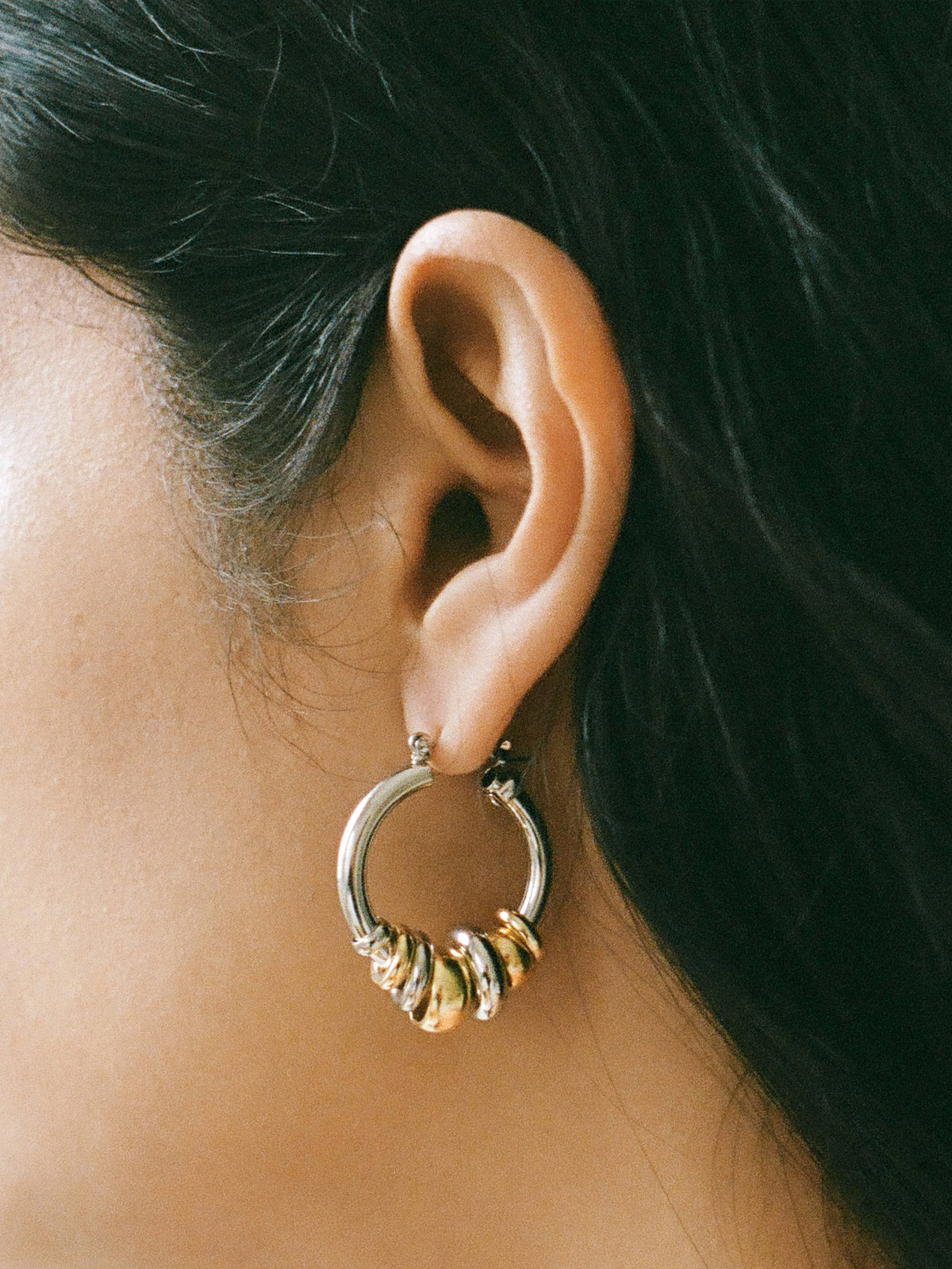 Two Tone Radda Earrings