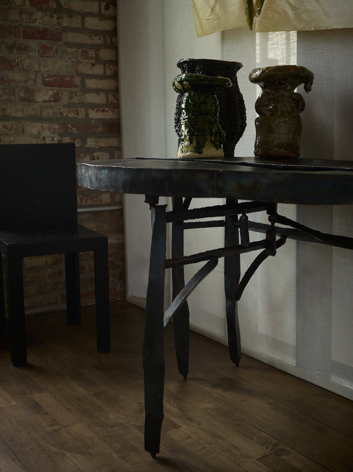 Leo Kaspar and Andrew Pierce Scott - Demi-Lune Table, 2025