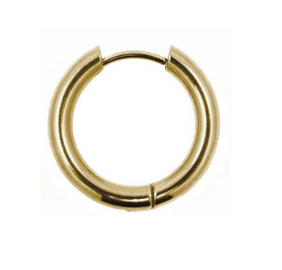Chunky Hoop Earring -  PVD Gold