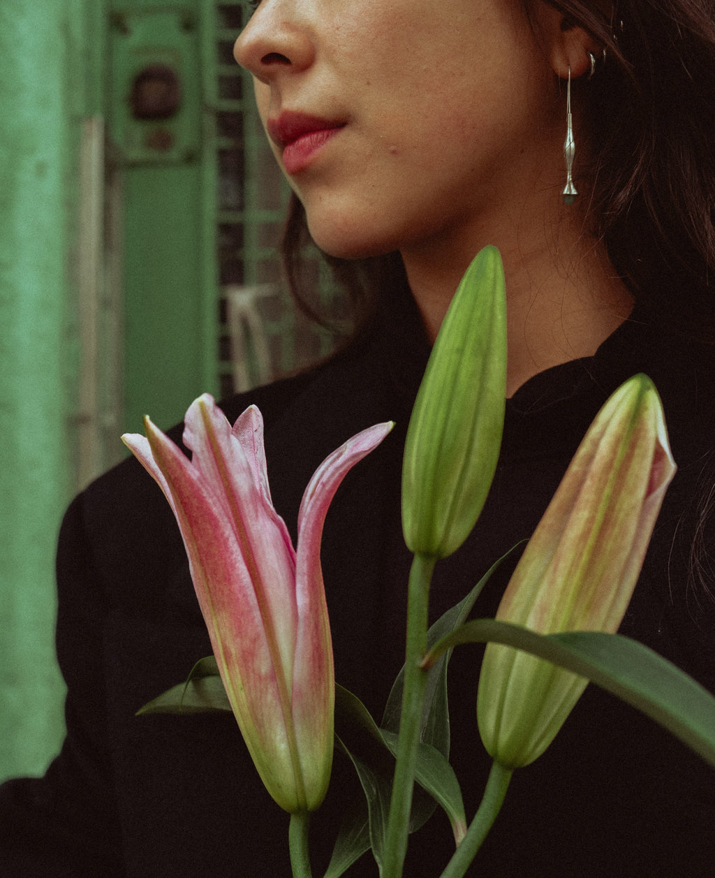 Jade Bouquet Earrings