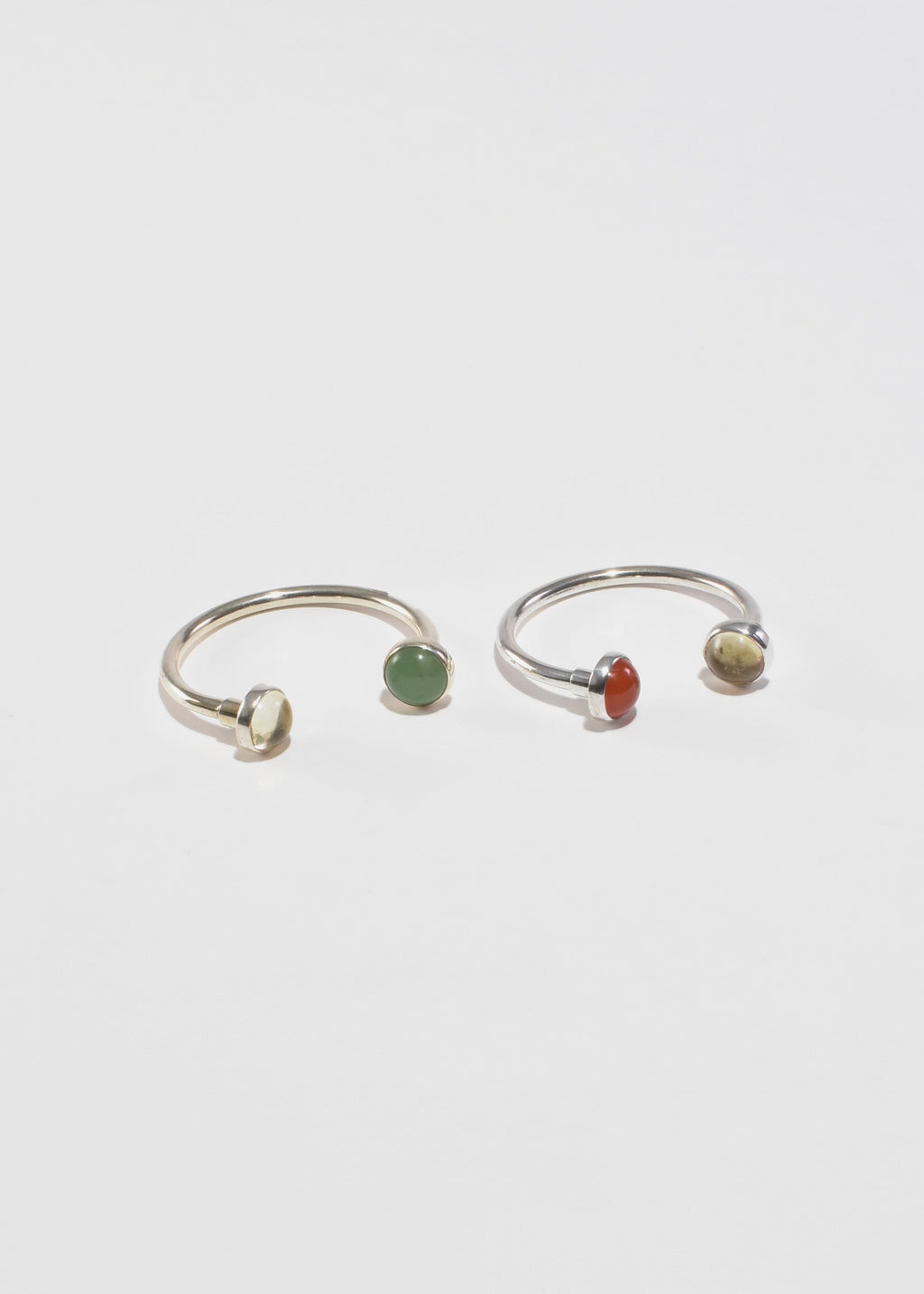 Sterling Gemstone Key Ring