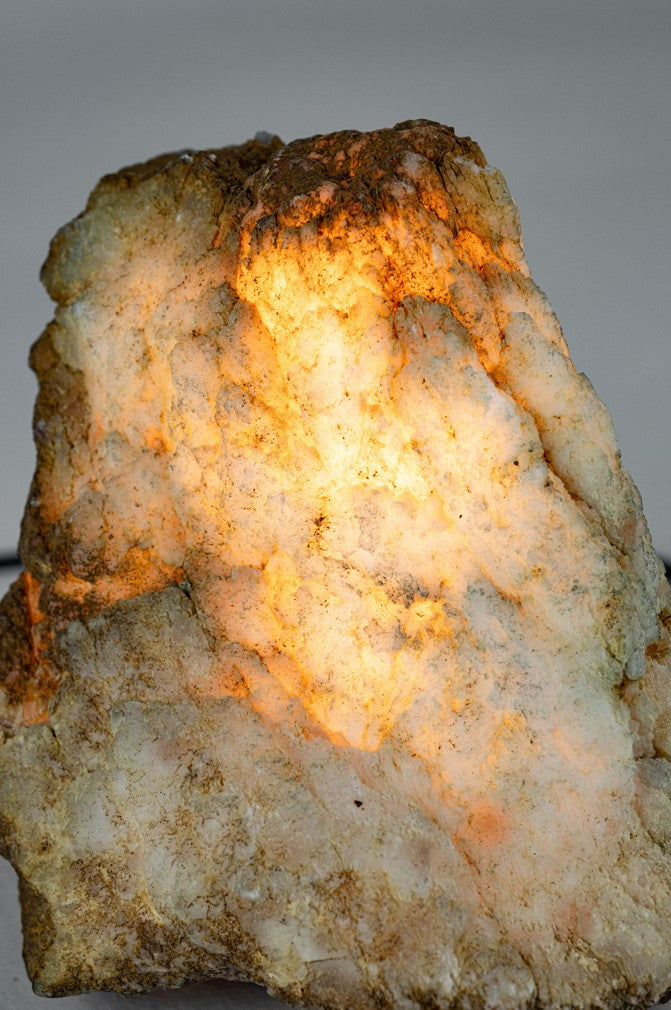 Geode + Pyrite Lamp