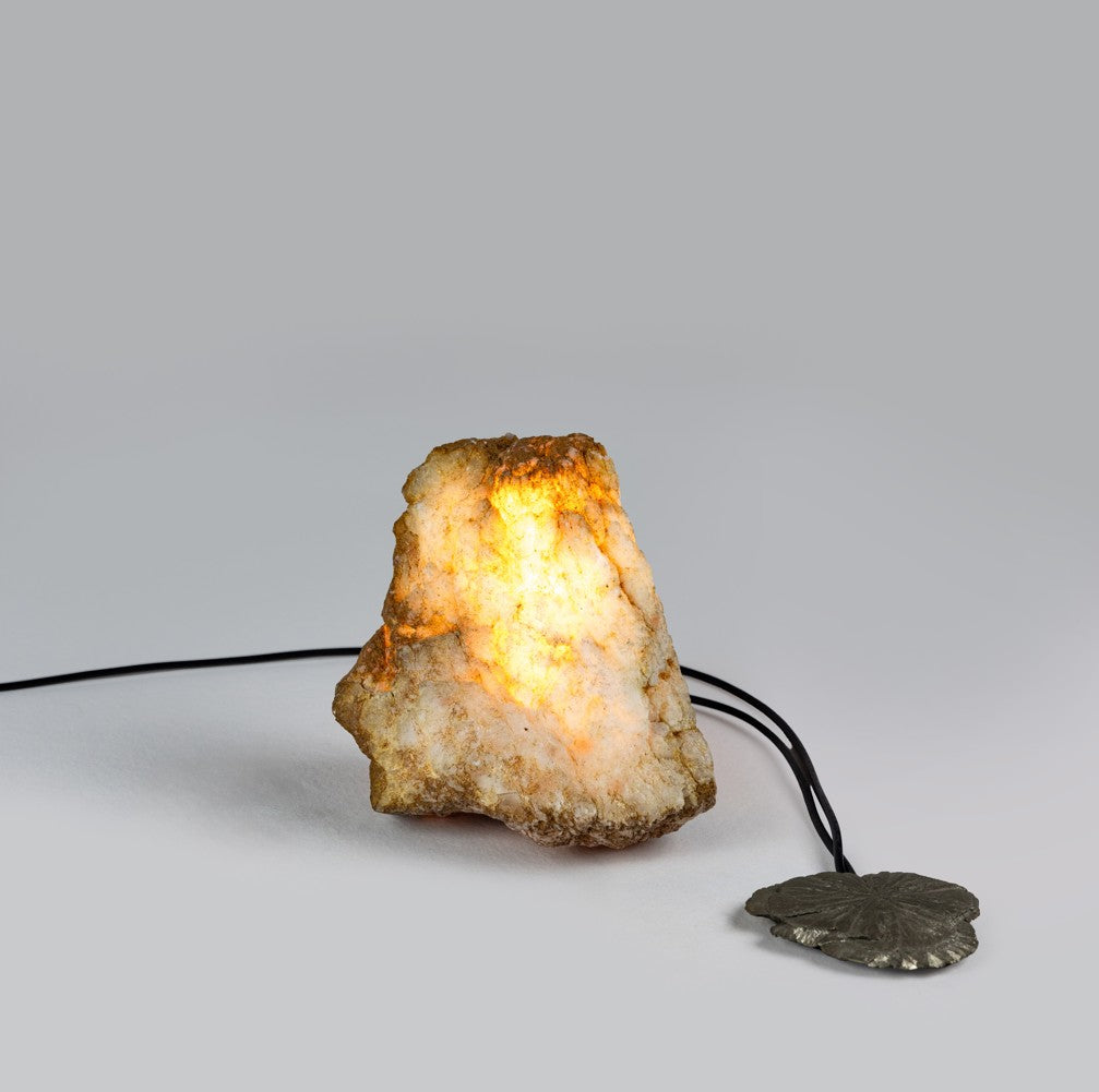 Geode + Pyrite Lamp