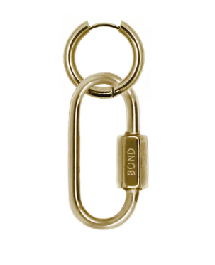 Hex Carabiner Hoop - PVD Gold