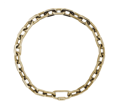 Hex Chain Necklace - 18" - PVD Gold
