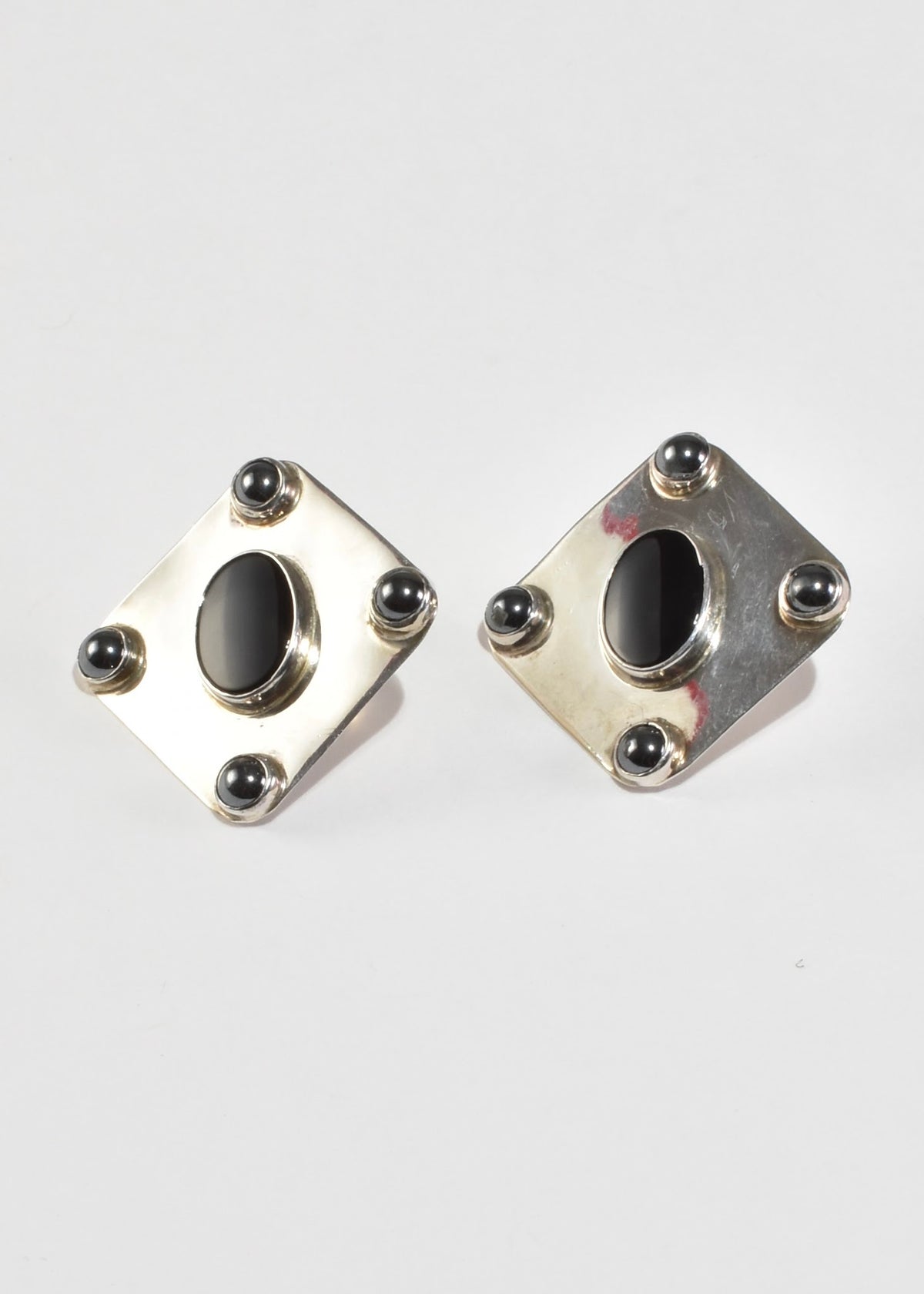 Onyx Hematite Earrings