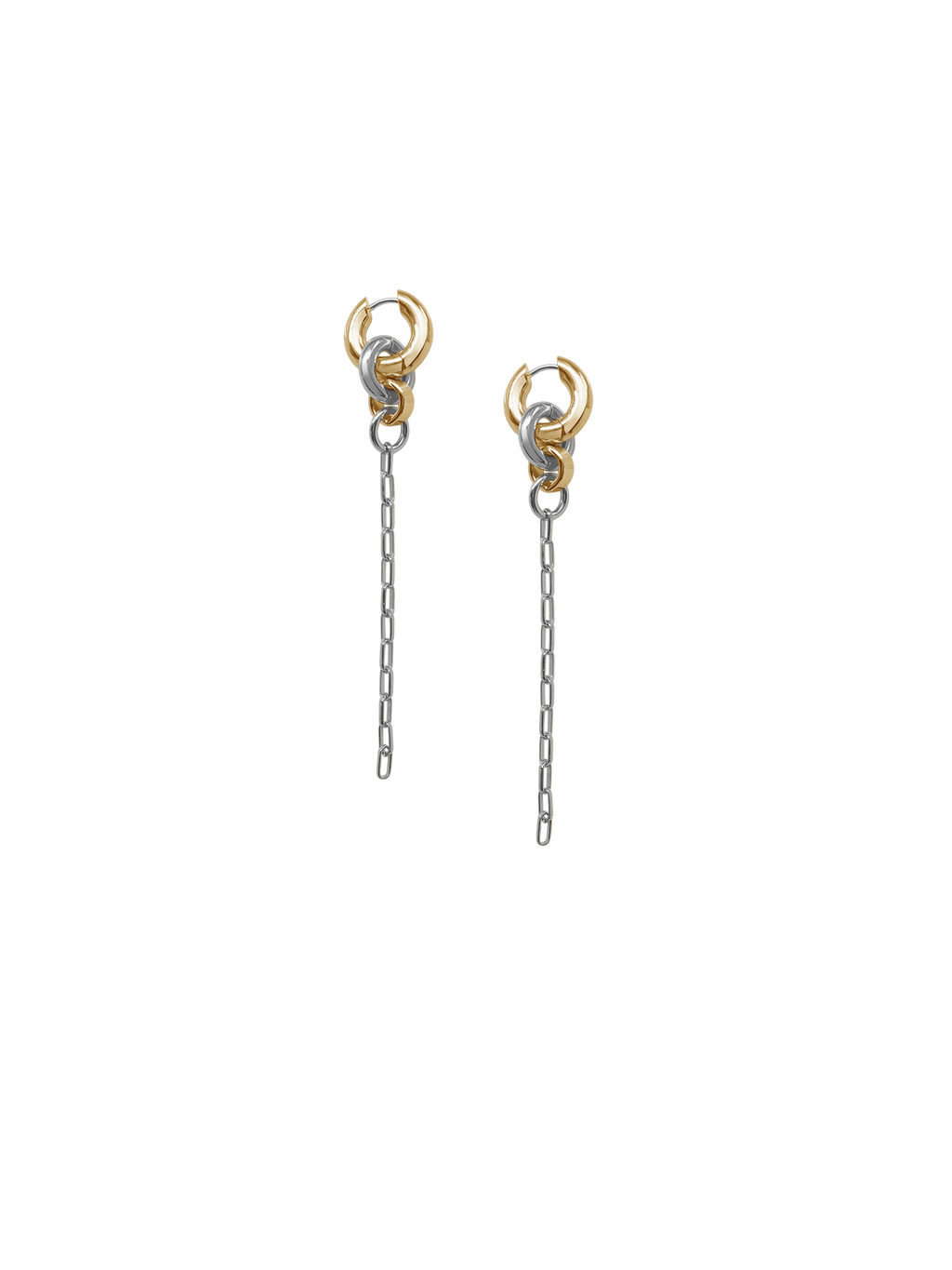 Two Tone Pezza Earrings