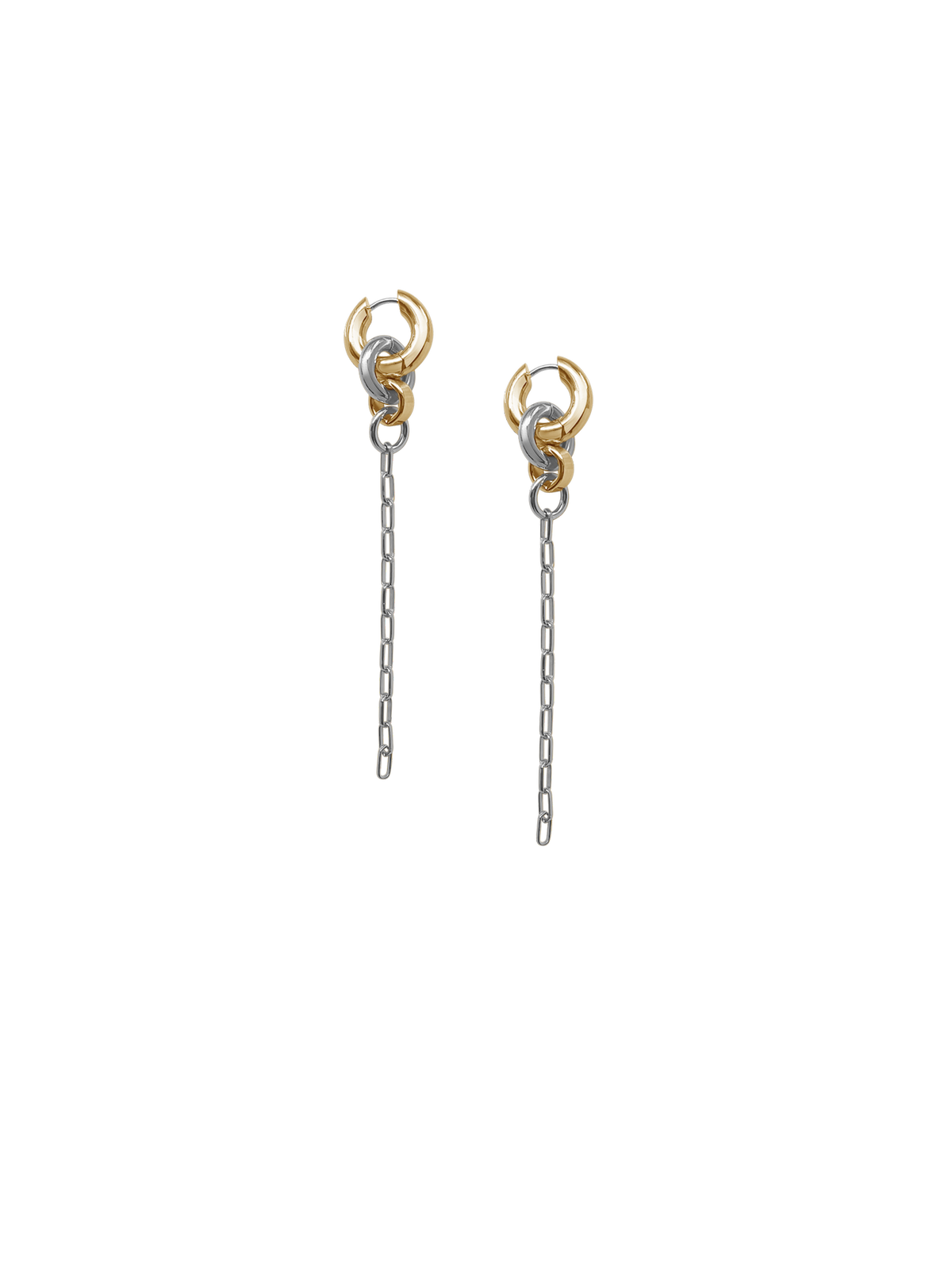 Two Tone Pezza Earrings