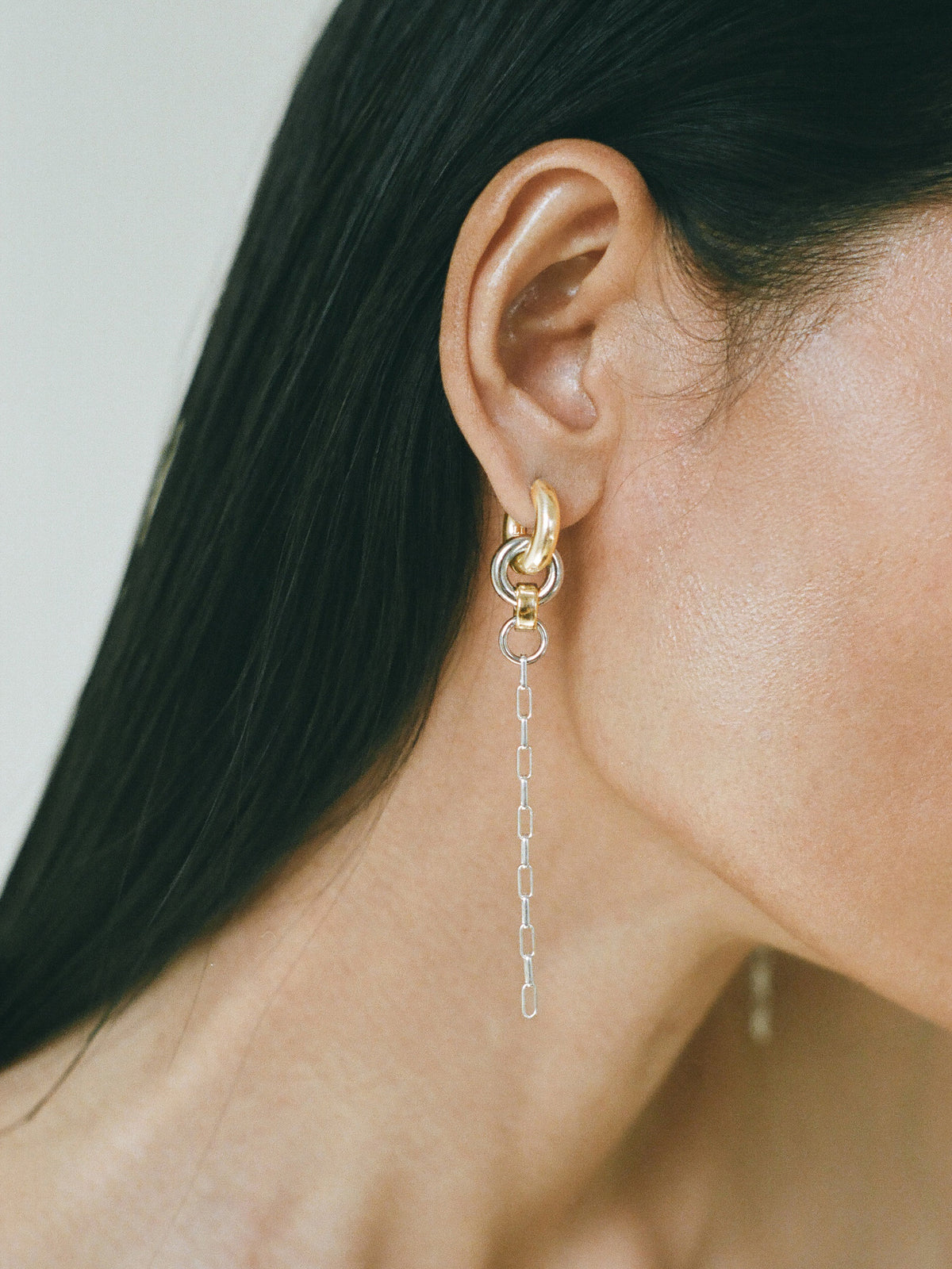 Two Tone Pezza Earrings