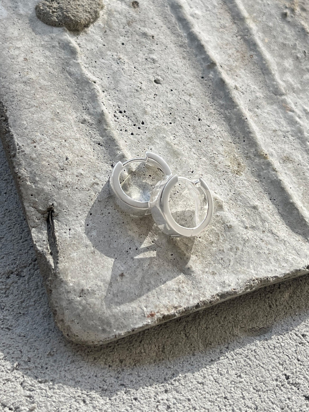 Silver Forza Hoops