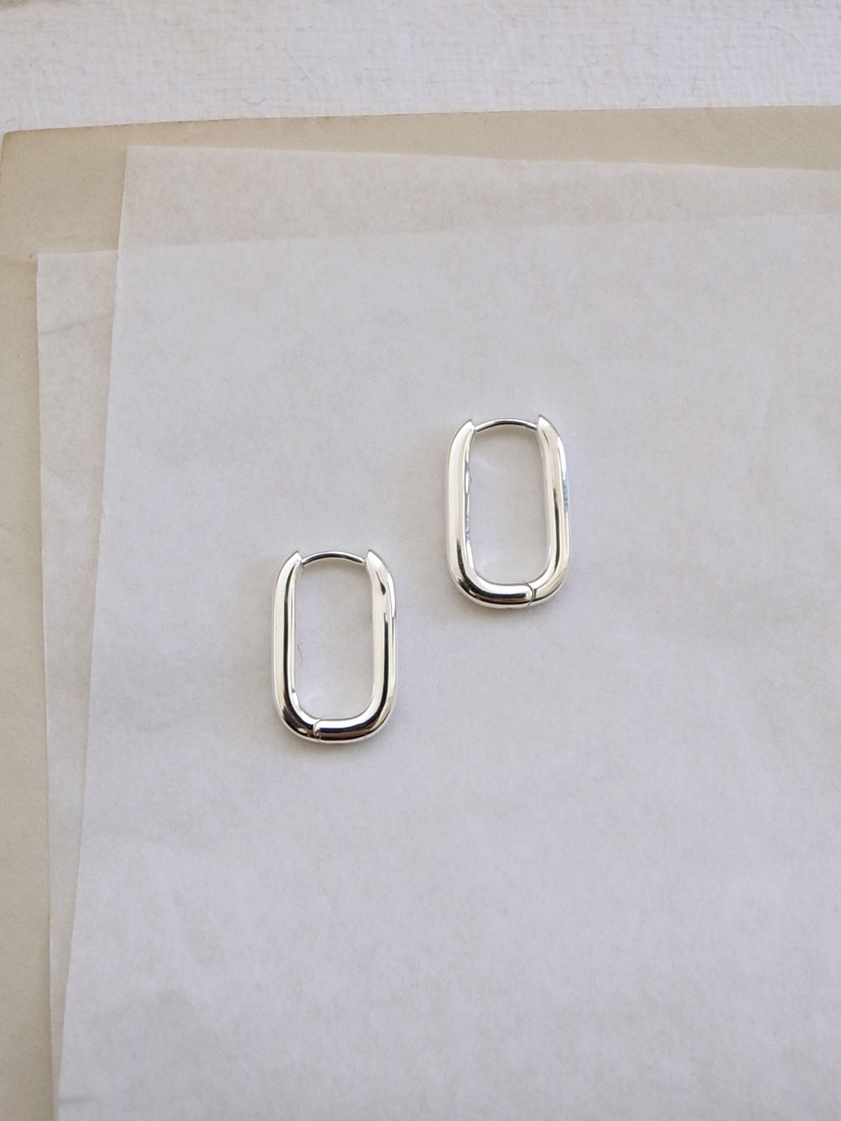 Silver Fissa Hoops