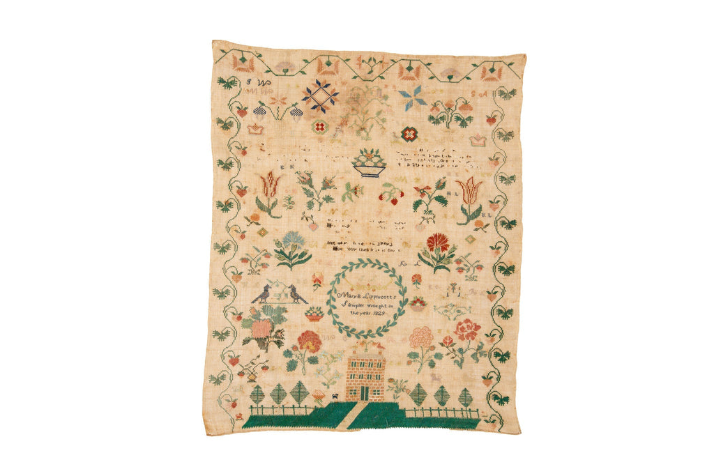 Antique Needlework Sampler