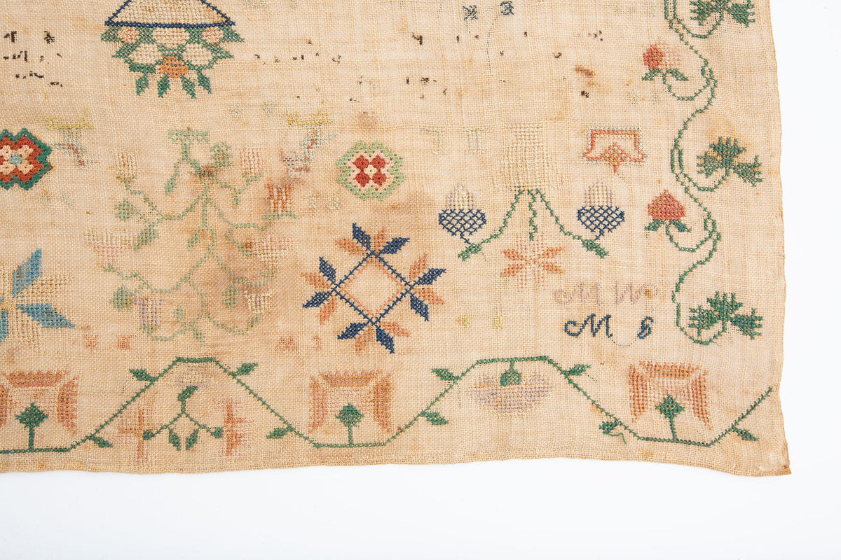 Antique Needlework Sampler
