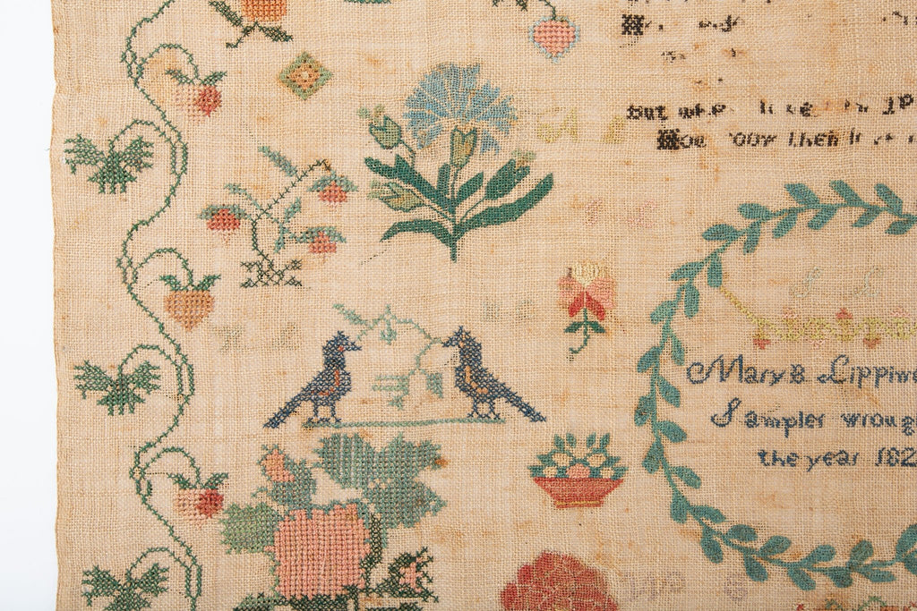 Antique Needlework Sampler