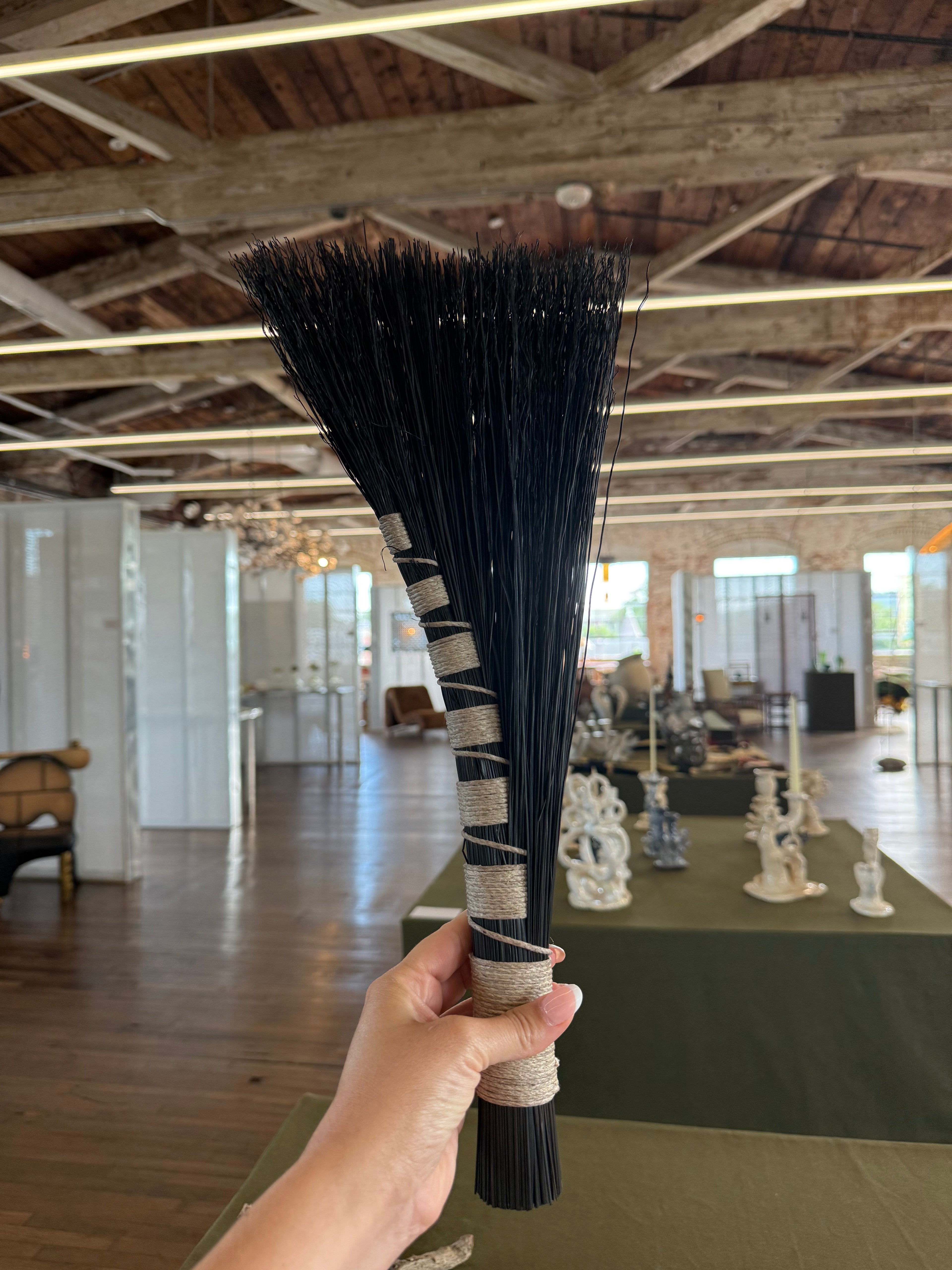 Hearth Broom, B&W