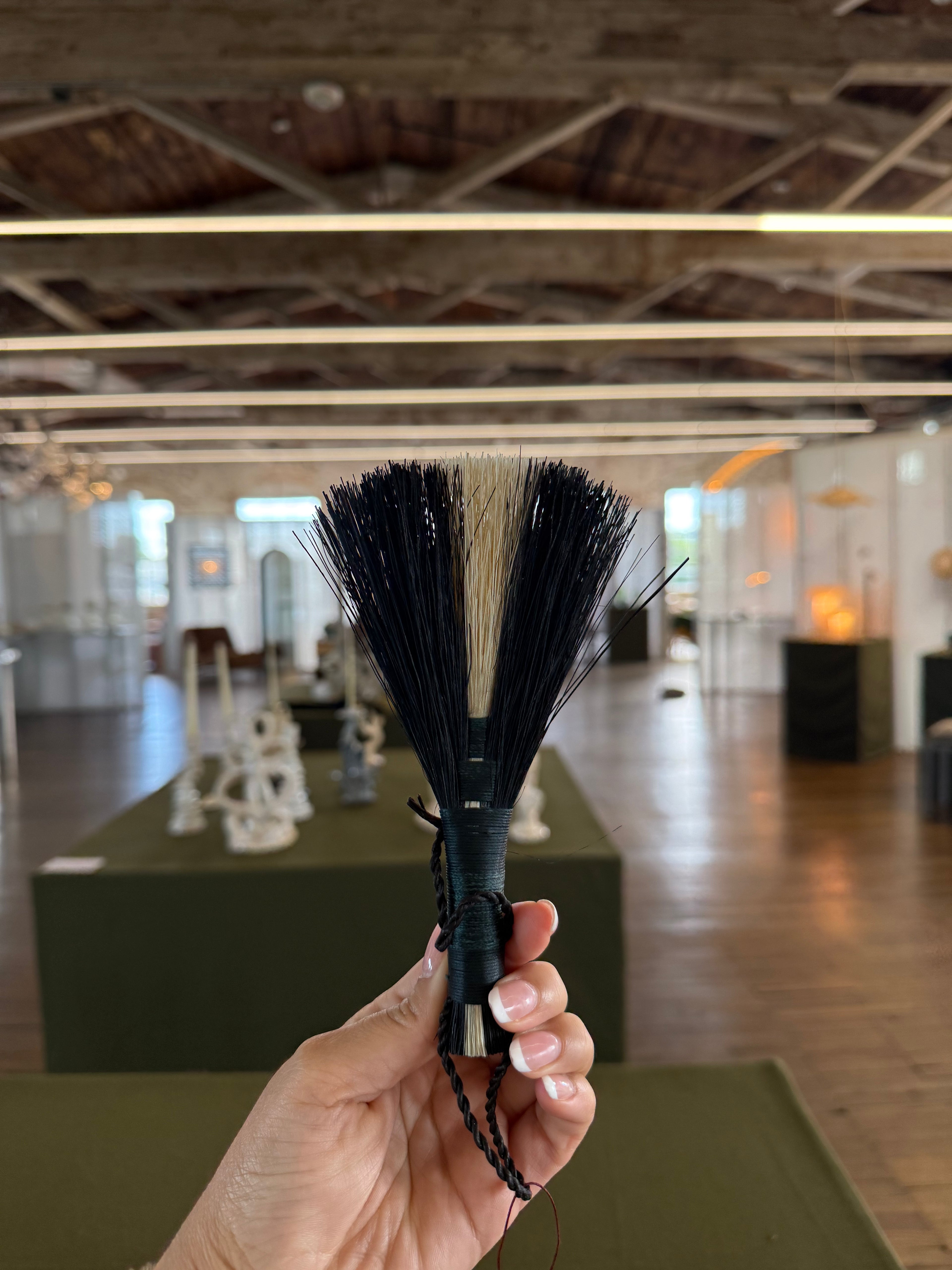 Altar Broom, B&W green