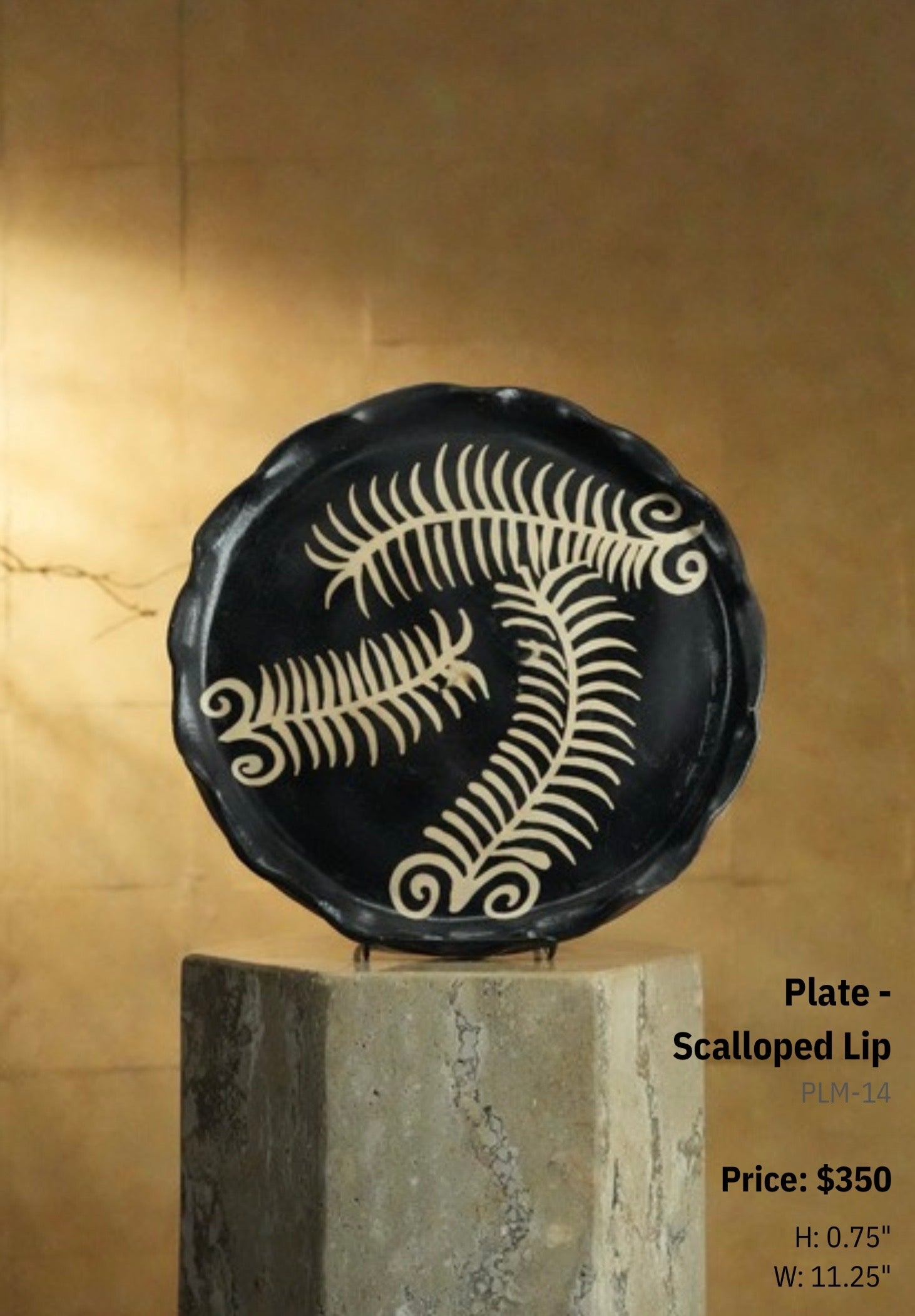 Plate - Scalloped Lip - PLM-14