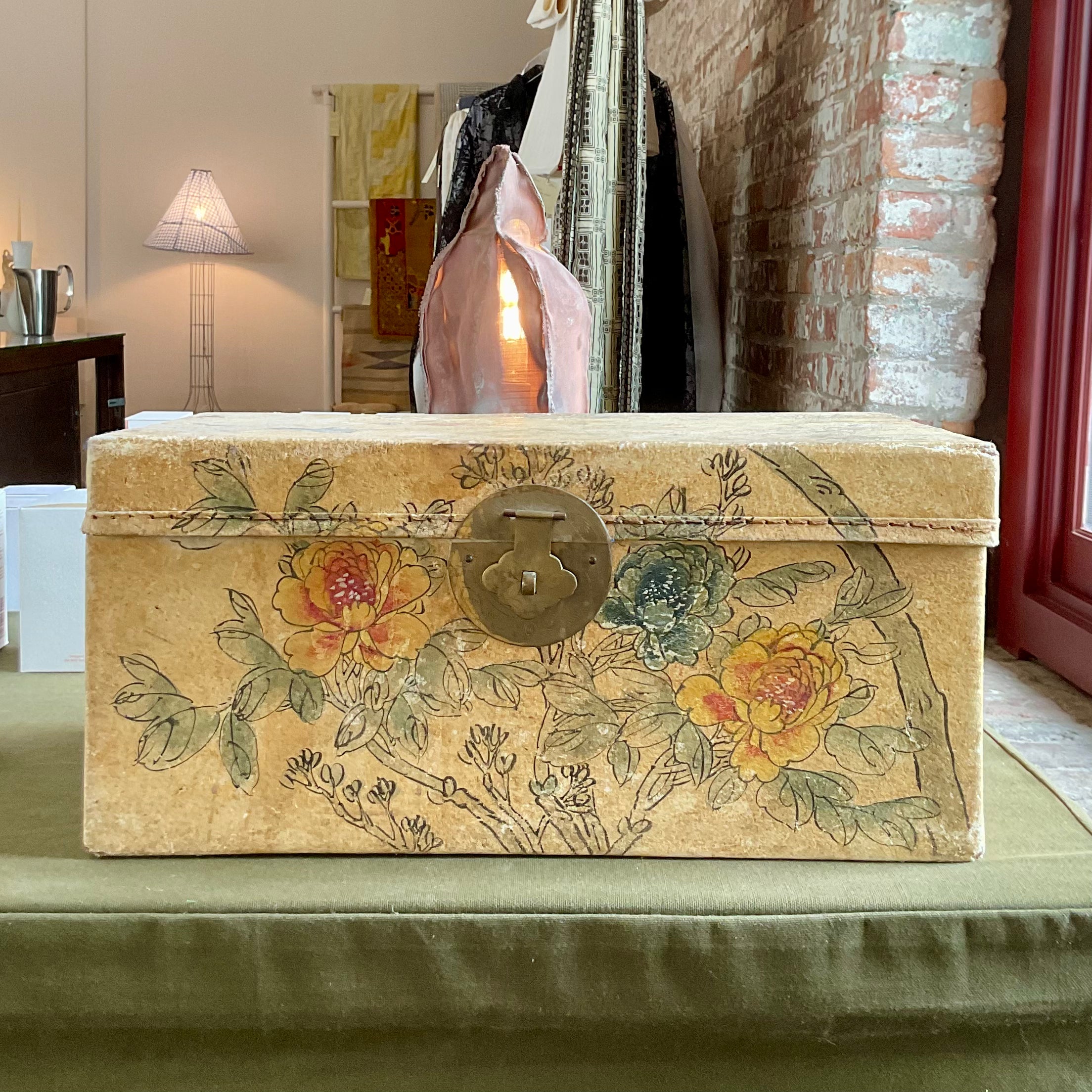 Q.S. Found - Painted Vellum Chest