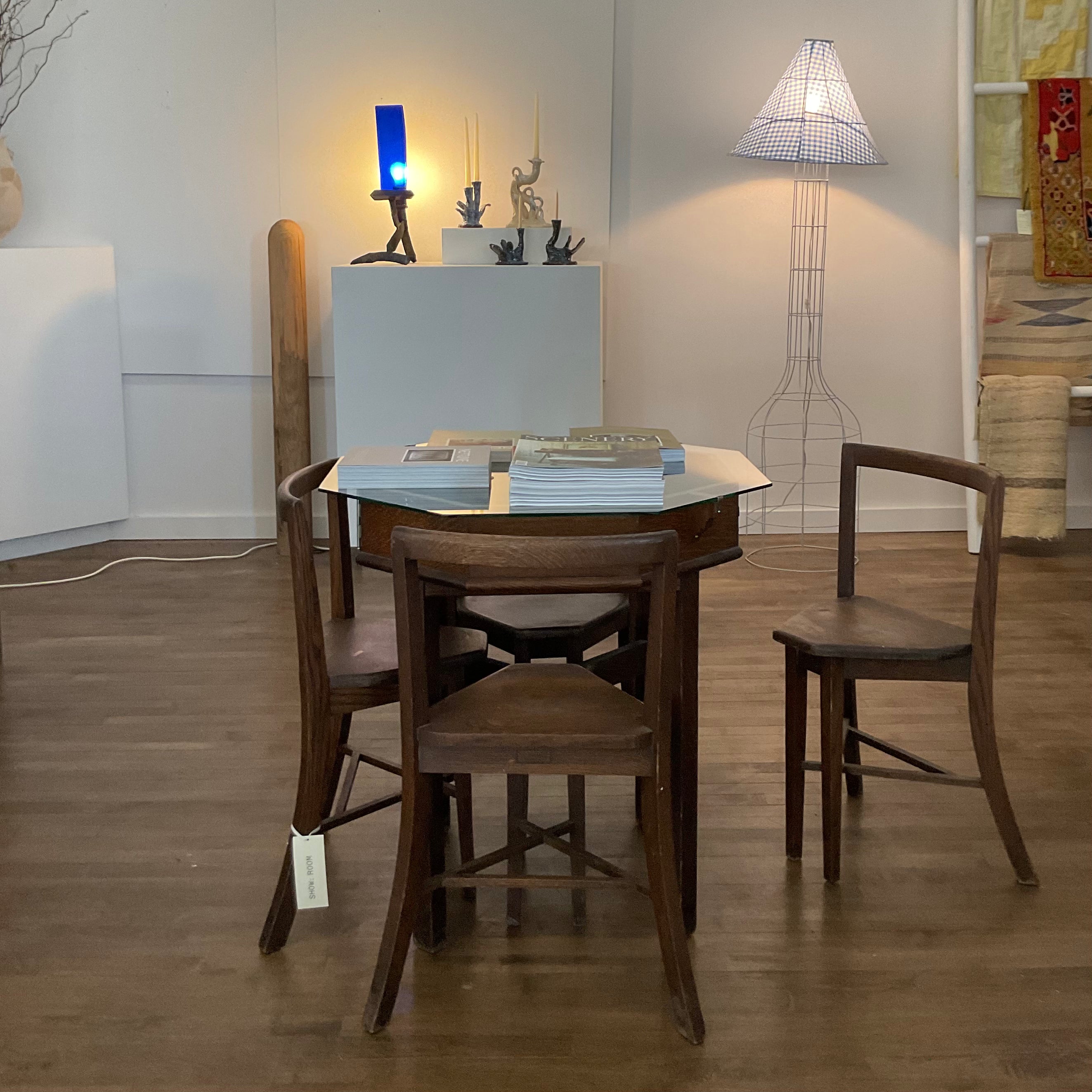 Q. S. Found - Deco Jewelers Table and Chairs