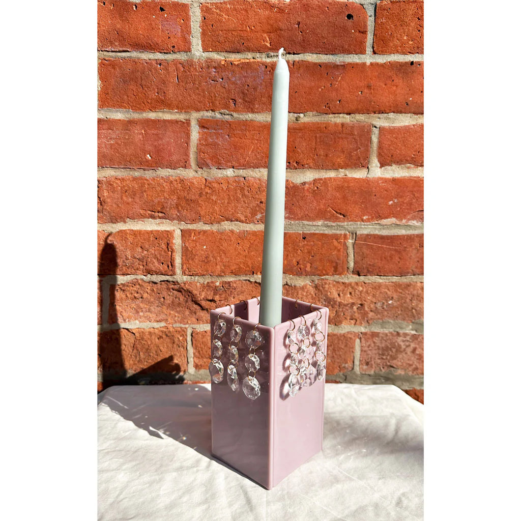 Chandelier Candle Holder, Lavender