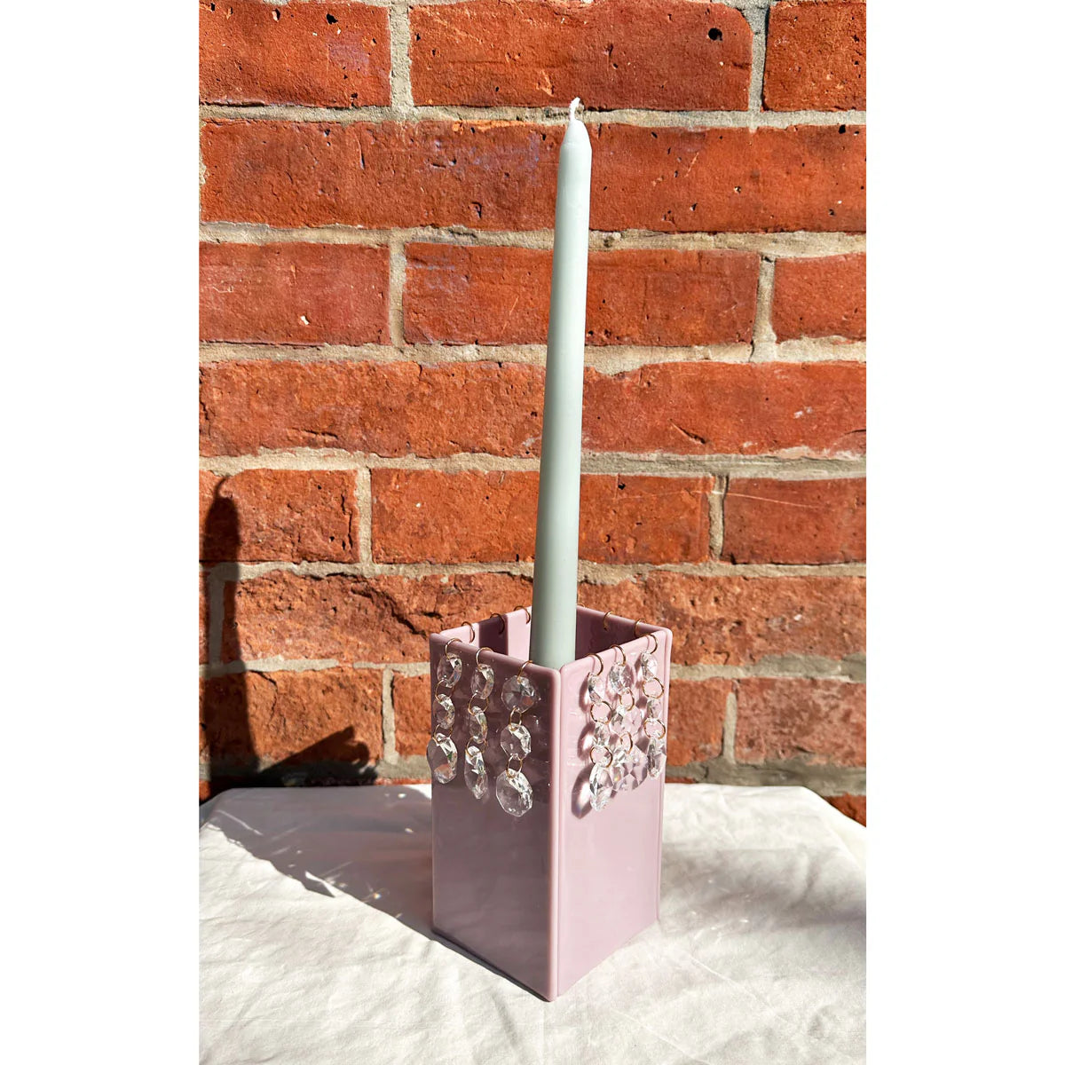 Chandelier Candle Holder, Lavender
