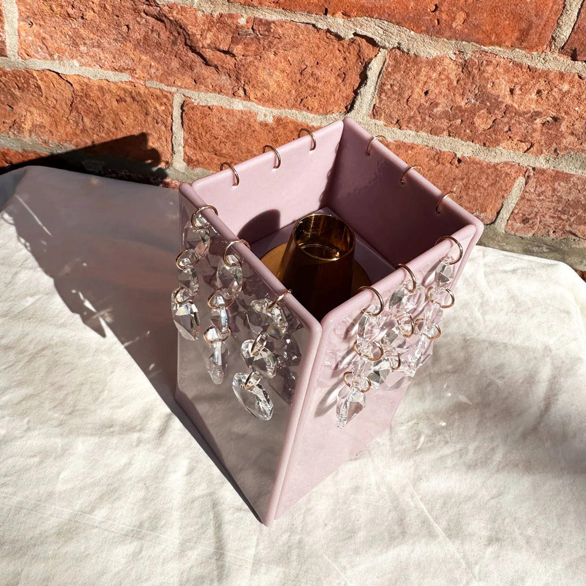 Chandelier Candle Holder, Lavender