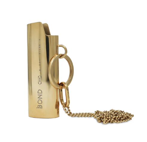 Lighter Cover Pendant Necklace - PVD Gold