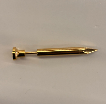 Long Nail Piercing Earring - PVD Gold - 40 mm