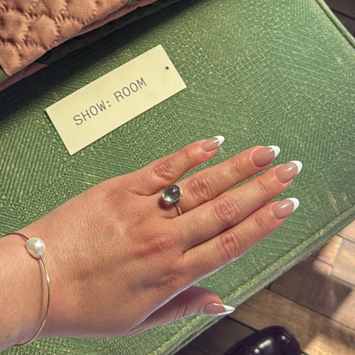 14K Petite Ceylon Moonstone Ring