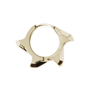 Mini Buzzsaw Earrings - PVD Gold