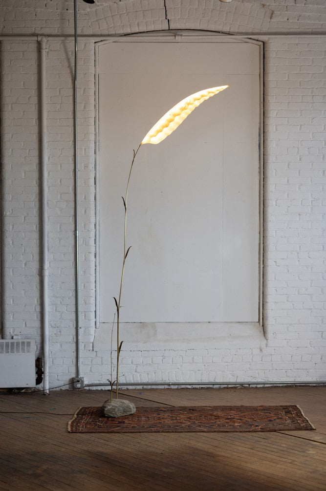 Paradise Floor Lamp (White Silk)