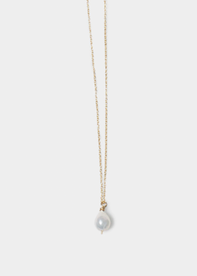 Petite Baroque Pearl Drop Necklace