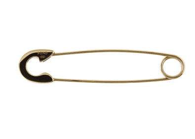 Safety Pin Earring - PVD Gold - PAIR