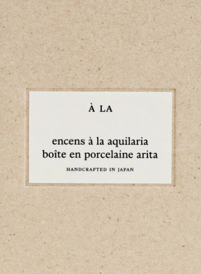 A LA - Incense with Porcelain Vessel