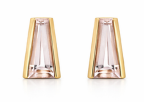 Large Tapered Baguette Studs - Pair