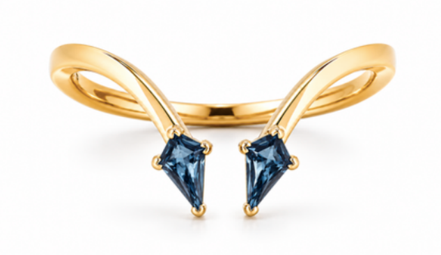Encounter Ring No. 2 - Dark Blue Montana Sapphires
